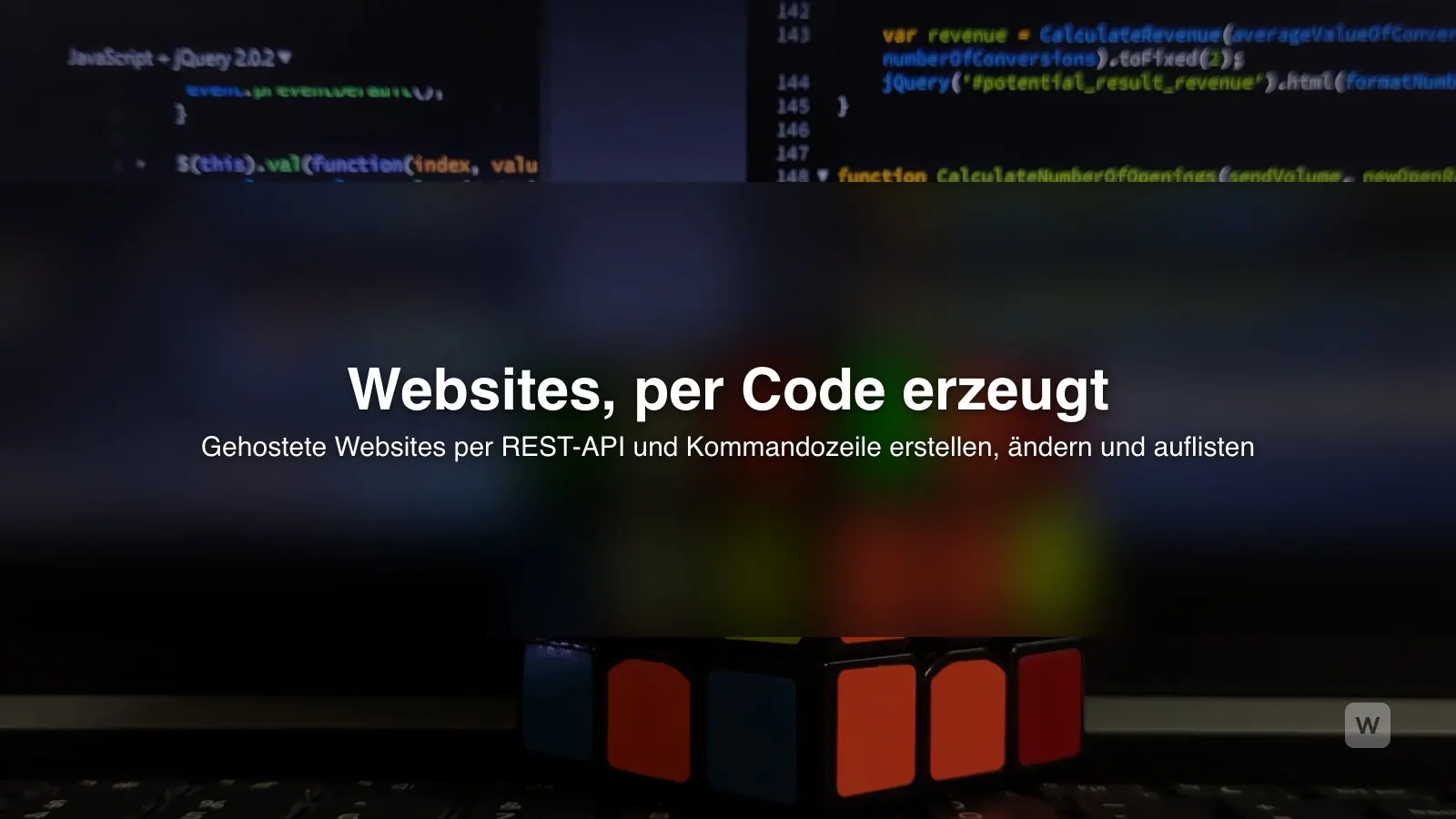 API zur Website-Erstellung: KI-Websites per Code bauen