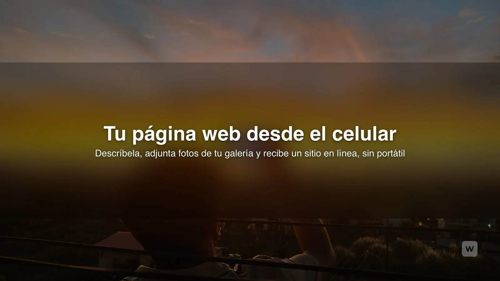 Crear una página web desde el celular (iPhone o Android)