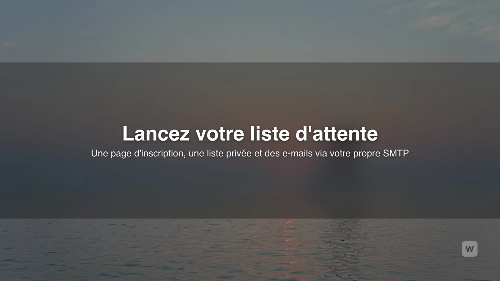 Créer une landing page de liste d'attente avec l'IA