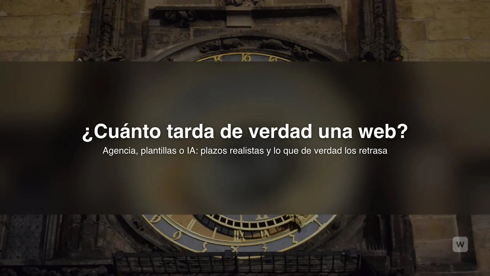 ¿Cuánto se tarda en hacer una página web en 2026?