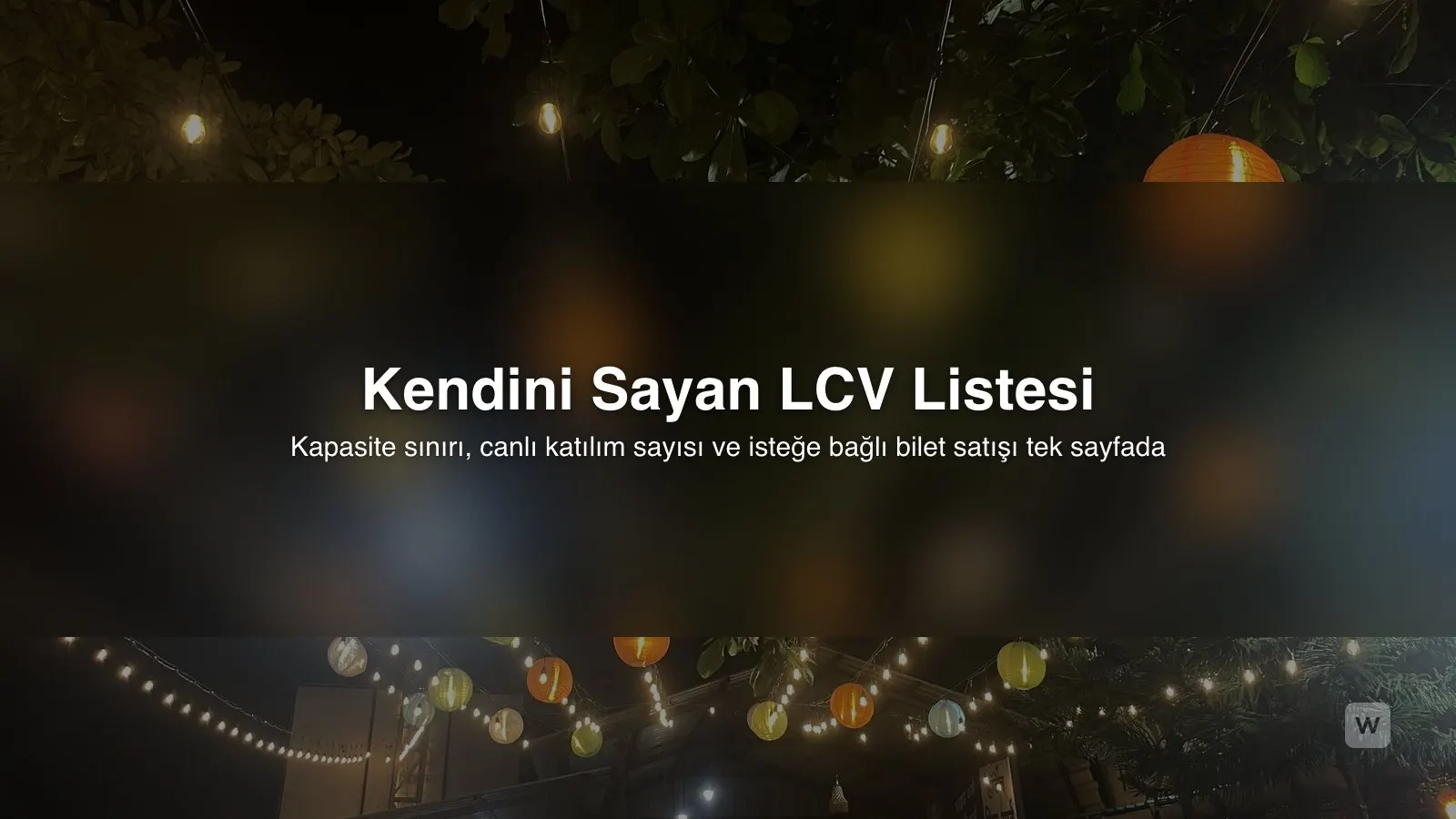 Yapay Zeka ile Etkinlik Kayıt ve LCV Sayfası Oluşturma