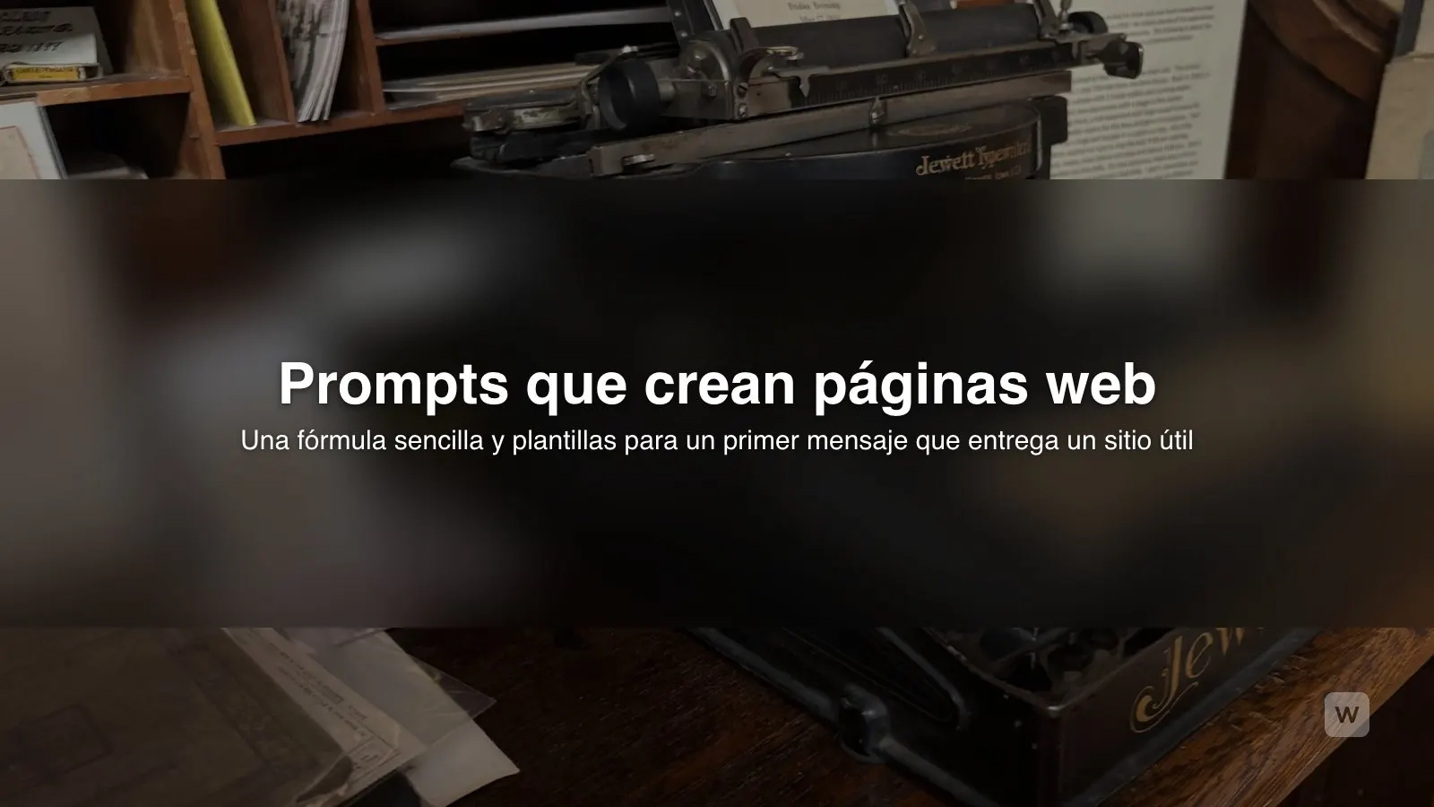 Prompt para crear una página web con IA: 12 plantillas