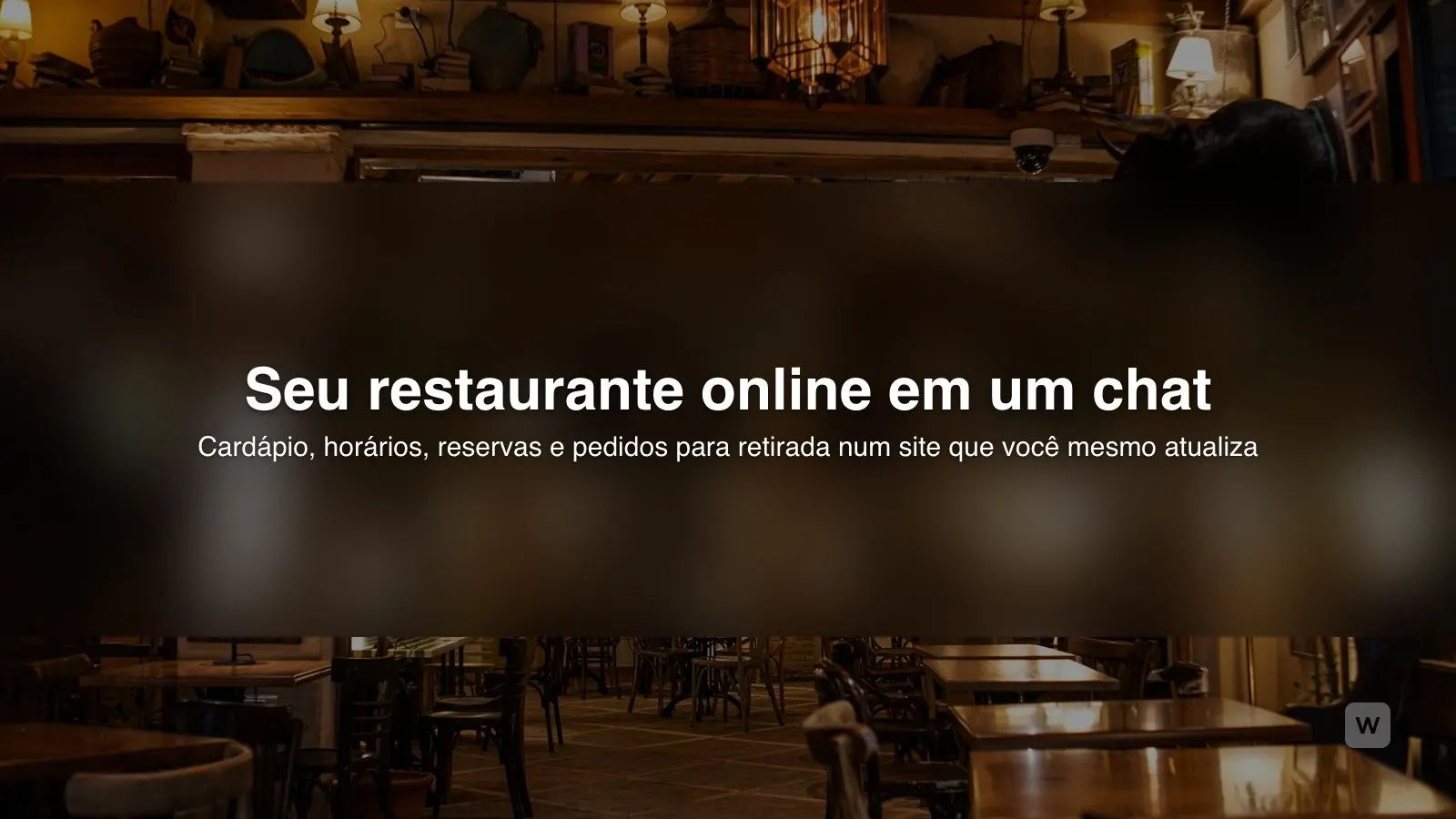 Site para restaurante com IA: cardápio digital e pedidos
