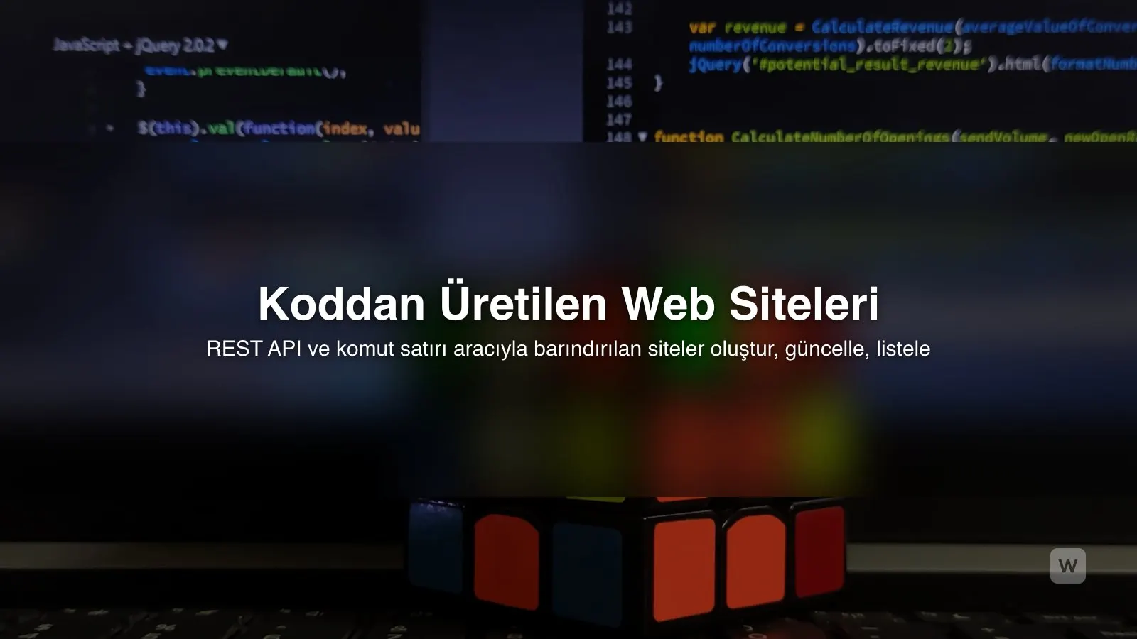 Web Sitesi Oluşturma API'si: Yapay Zekayla Koddan Site Üret