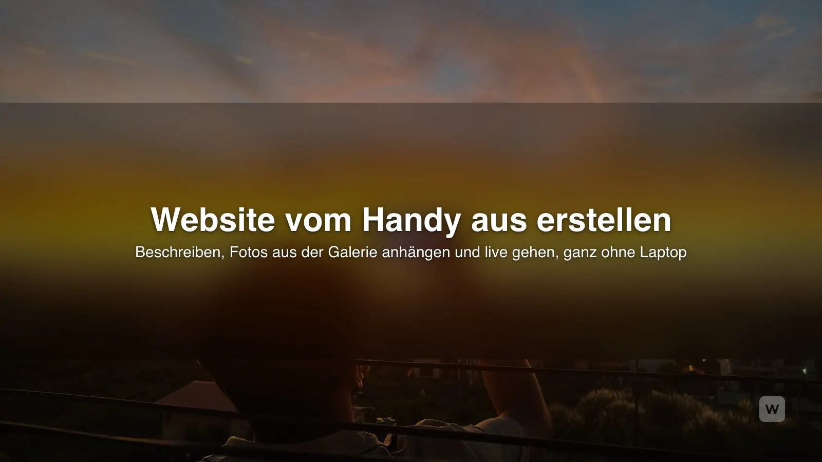 Website mit dem Handy erstellen (iPhone oder Android)