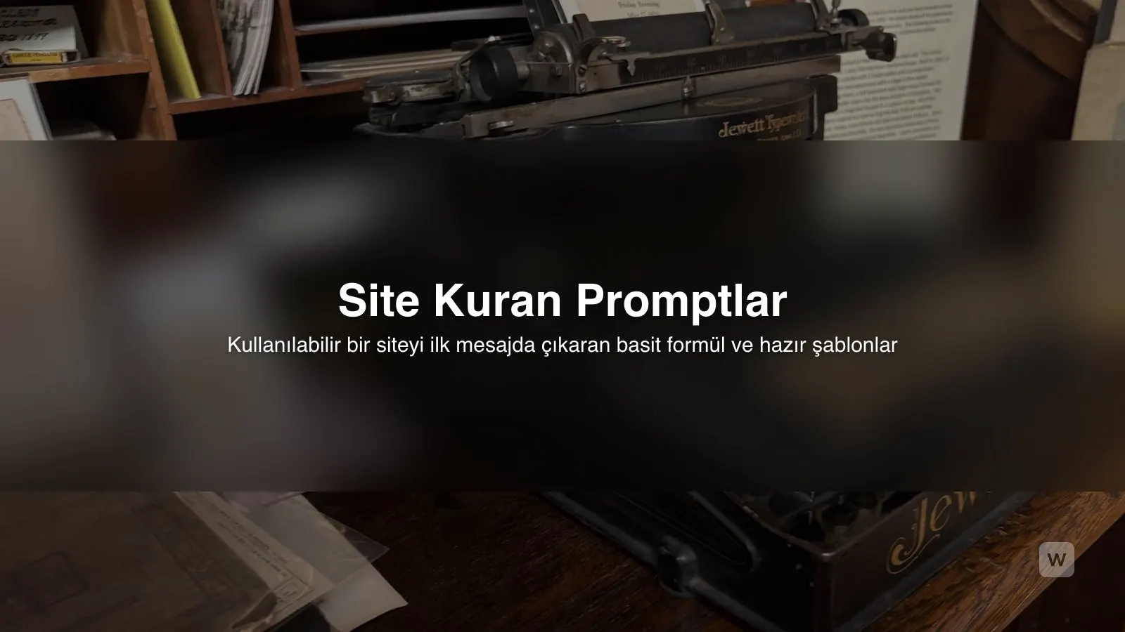 Yapay Zeka ile Web Sitesi Yapma: 12 Hazır Prompt Şablonu