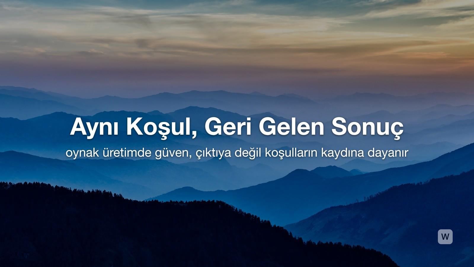 Aynı İstem, Farklı Çıktı: Üretimde Tekrar Üretilebilirlik